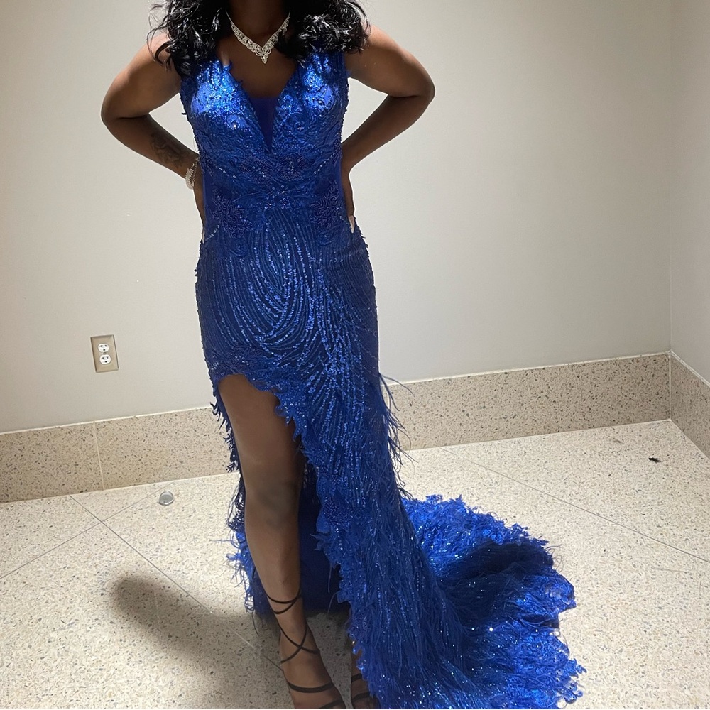 Elegant Blue Prom Dress